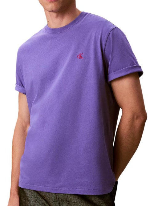 T-shirt calvin klein jeans easy violeta para homem lv04rc275g - Kiabi