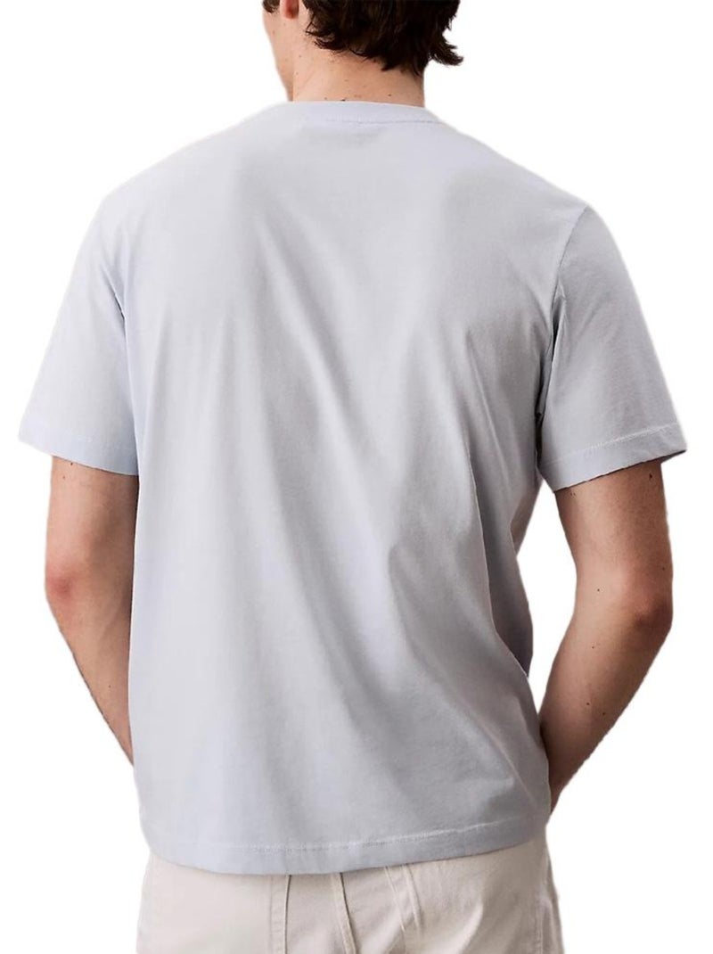 T-Shirt Calvin Klein Jeans Easys Cinzenta para Homem Azul-acinzentado - Kiabi