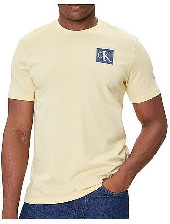 T-Shirt Calvin Klein Jeans Gradiente Amarelo para Homem
