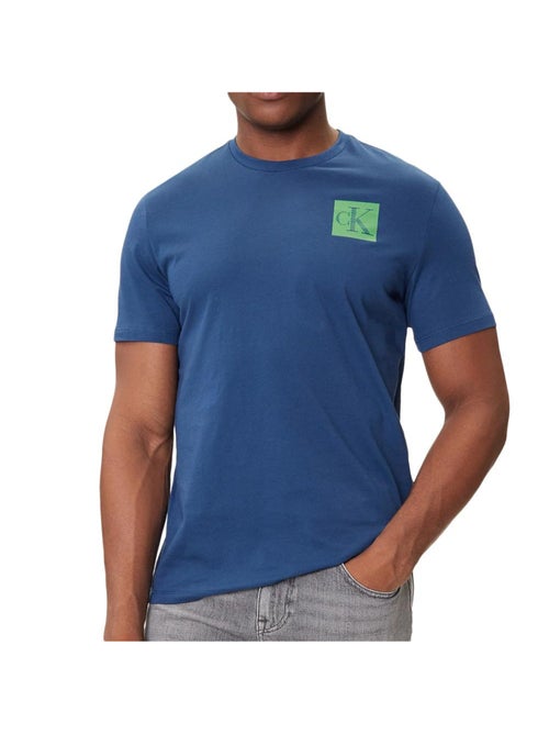 T-Shirt Calvin Klein Jeans Gradiente Azul para Homem - Kiabi