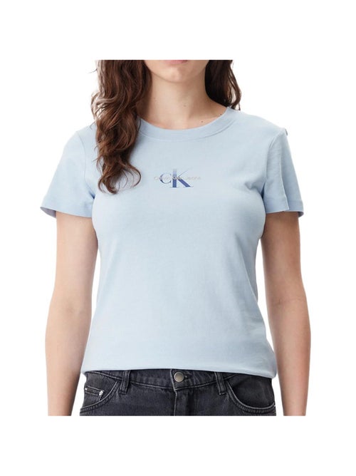 T-shirt Calvin Klein Jeans Gradiente Azul para Mulher - Kiabi T-shirt Calvin Klein Jeans Gradiente Azul para Mulher - Kiabi