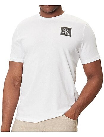 T-Shirt Calvin Klein Jeans Gradiente Branco para Homem