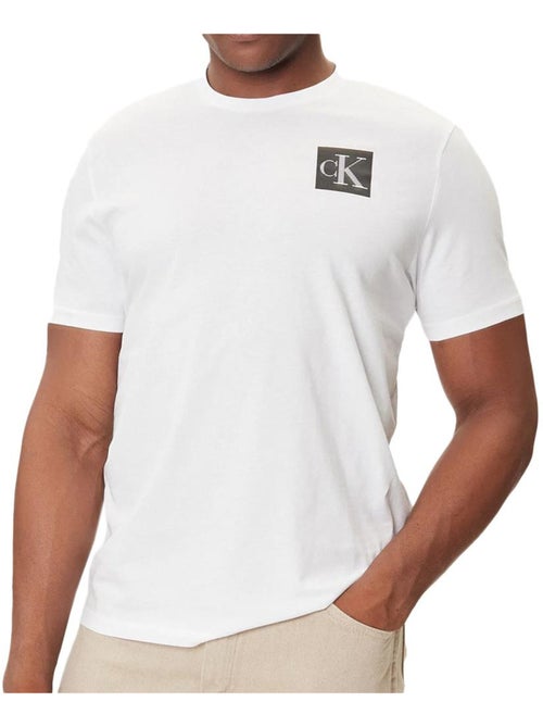 T-Shirt Calvin Klein Jeans Gradiente Branco para Homem - Kiabi