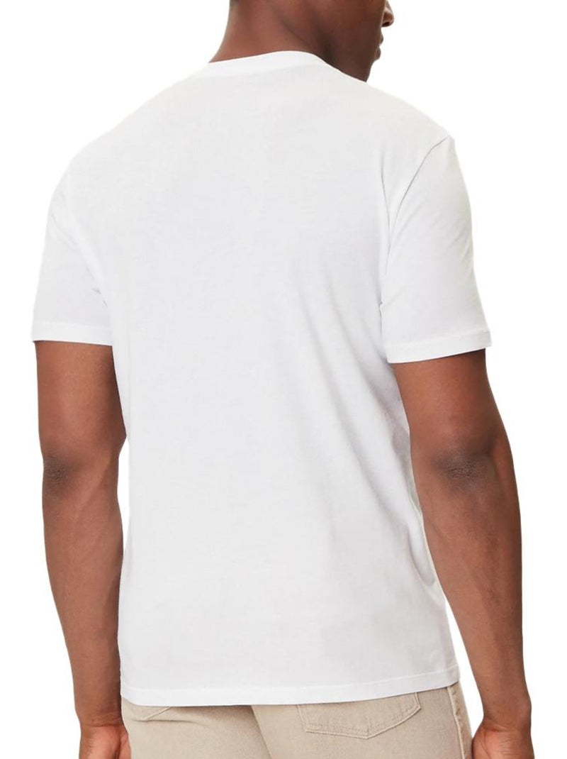 T-Shirt Calvin Klein Jeans Gradiente Branco para Homem Branco - Kiabi