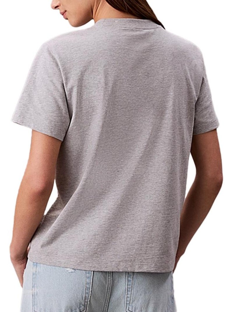 T-Shirt Calvin Klein Jeans Hero Cinzenta para Mulher Cinza-prateado - Kiabi