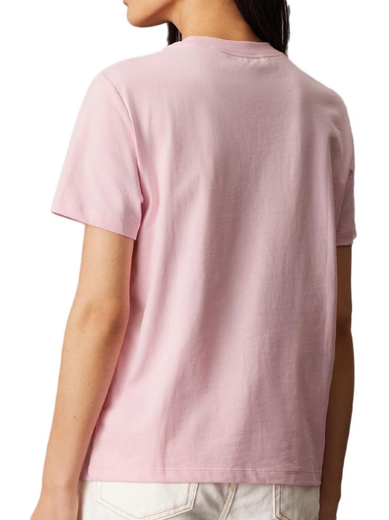 T-shirt Calvin Klein Jeans Hero Classic Rosa para Mulher Rosa - Kiabi