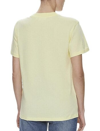 T-shirt Calvin Klein Jeans Hero Logo Amarelo para Mulher