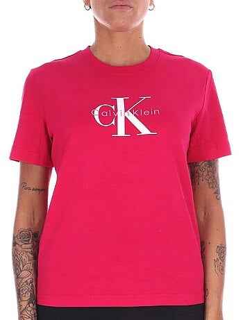 T-Shirt Calvin Klein Jeans Hero Rosa para Mulher