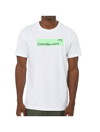 T-shirt Calvin Klein Jeans Hyper Real Branco para Homem