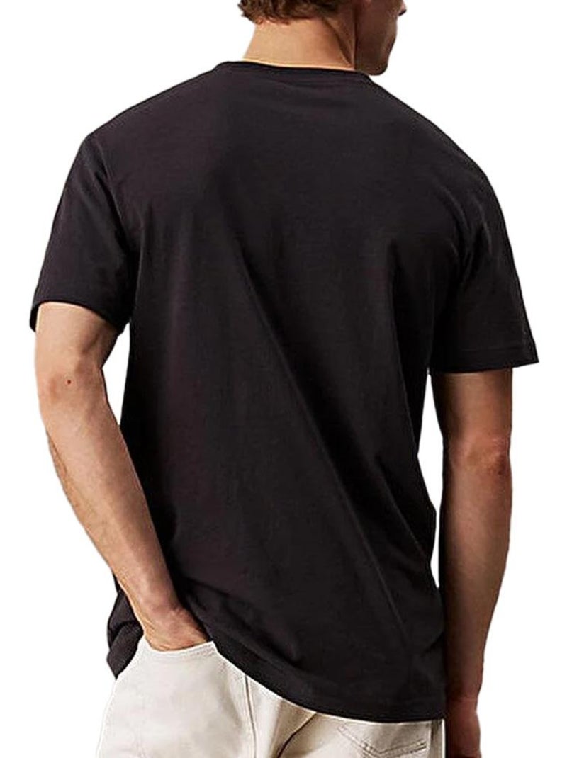 T-Shirt Calvin Klein Jeans Label Phantom para Homem Preto - Kiabi