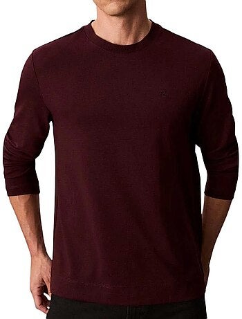 T-Shirt Manga Comprida Branca Calvin Klein Jeans para Homem LV04LD202G