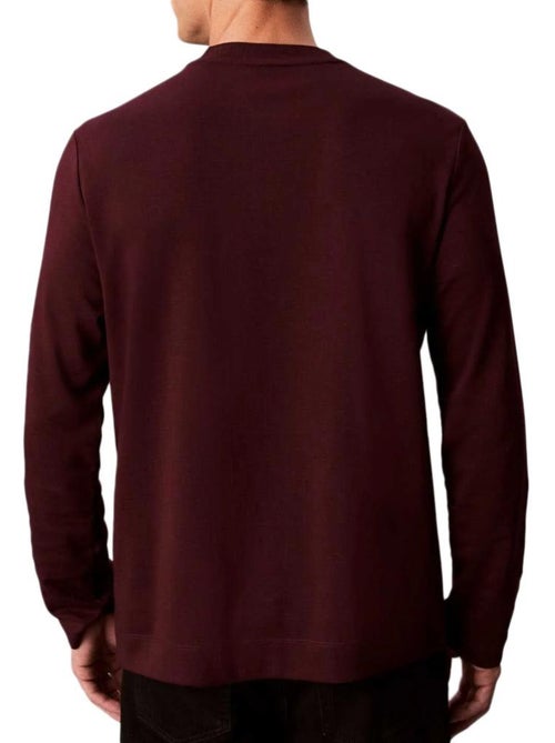 T-shirt calvin klein jeans luxe de manga comprida castanho para homem - Kiabi T-shirt calvin klein jeans luxe de manga comprida castanho para homem - Kiabi