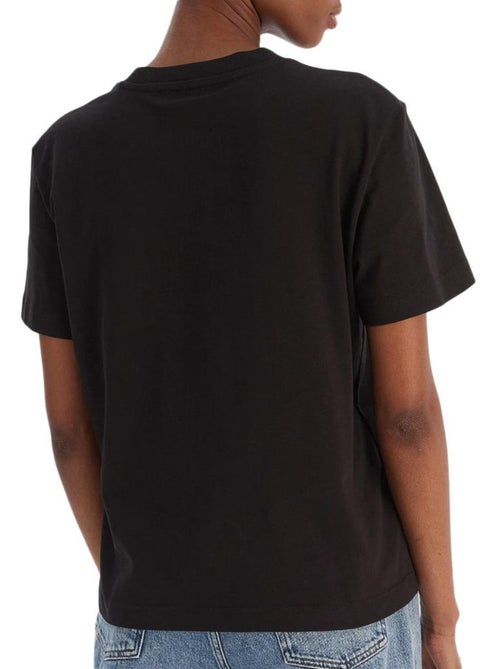 T-Shirt Calvin Klein Jeans LV047C912G Preta para Mulher - Kiabi T-Shirt Calvin Klein Jeans LV047C912G Preta para Mulher - Kiabi