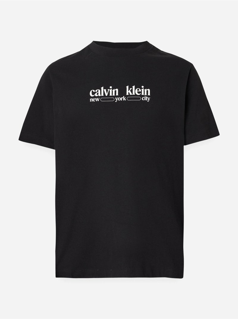T-shirt calvin klein jeans lv14re831g preto para homem Preto - Kiabi