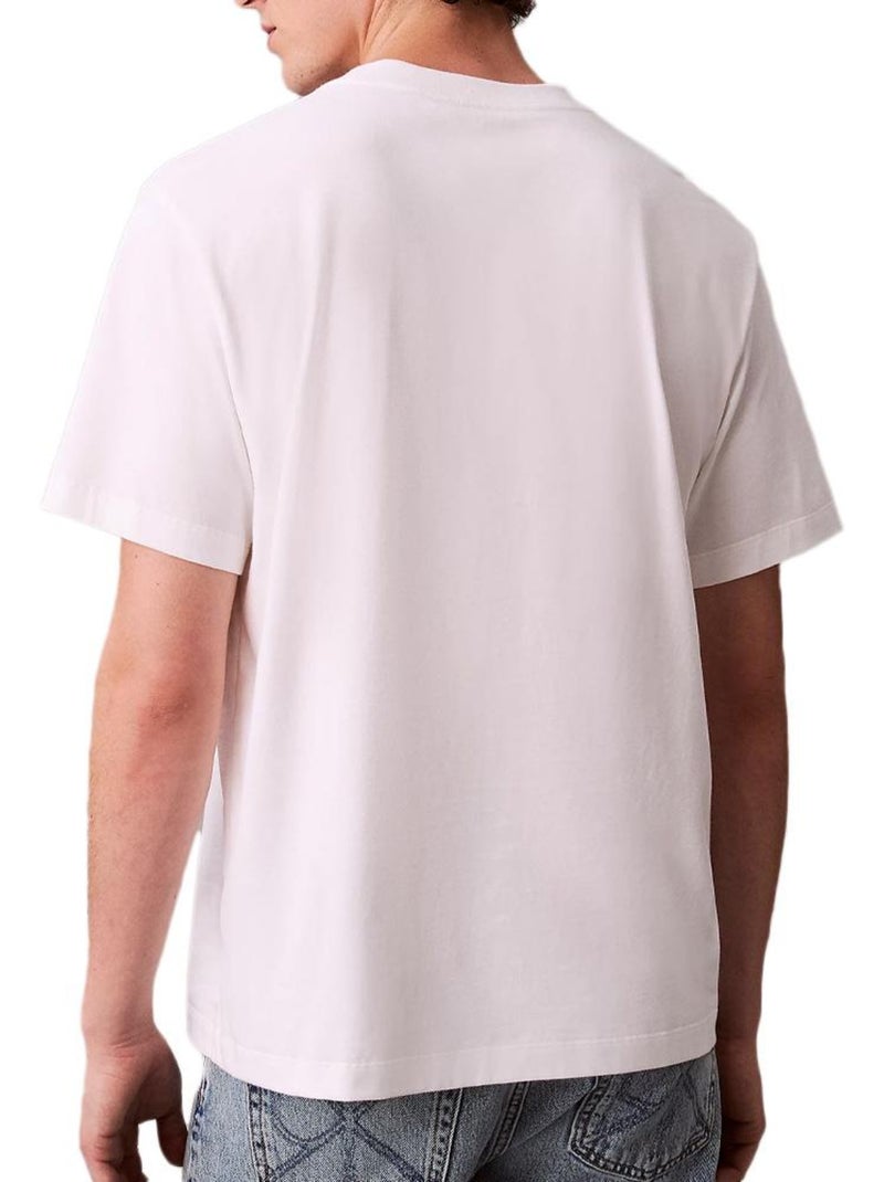 T-Shirt Calvin Klein Jeans Matchb Branco para Homem Branco - Kiabi