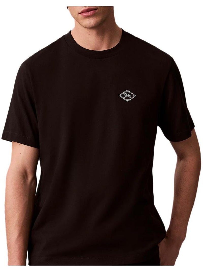 T-Shirt Calvin Klein Jeans Matchb Preto para Homem Preto - Kiabi