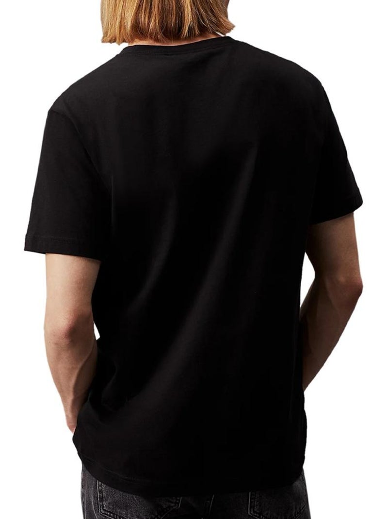 T-shirt Calvin Klein Jeans Meta Monogram Preto para Homem Preto - Kiabi