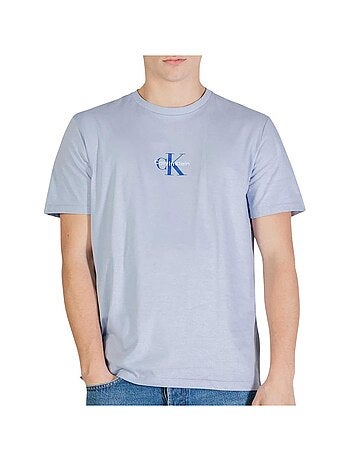 T-shirt calvin klein jeans micro 30s azul para homem