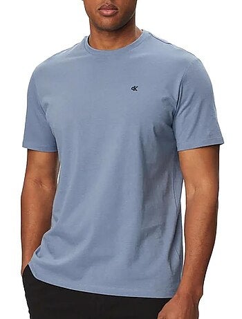 T-shirt calvin klein jeans monogram clássico azul médio para homem