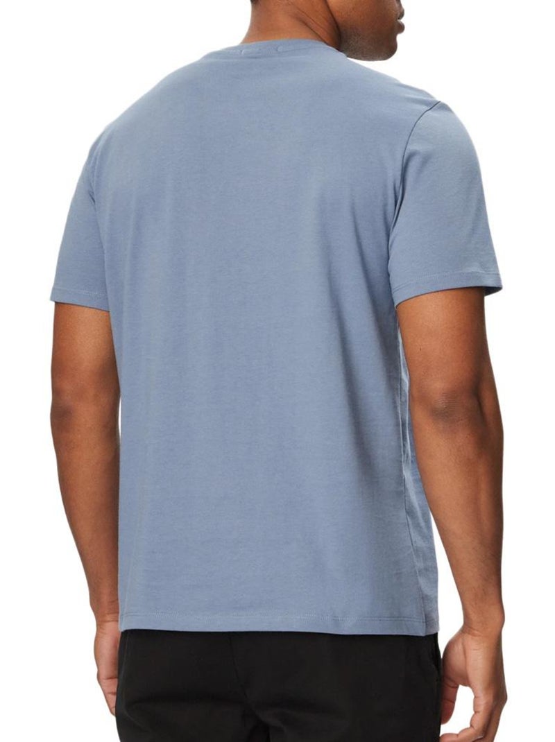 T-Shirt Calvin Klein Jeans Monogram Clássico Azul Médio para Homem Azul - Kiabi