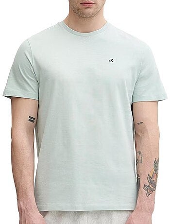 T-shirt calvin klein jeans monogram clássico azul para homem