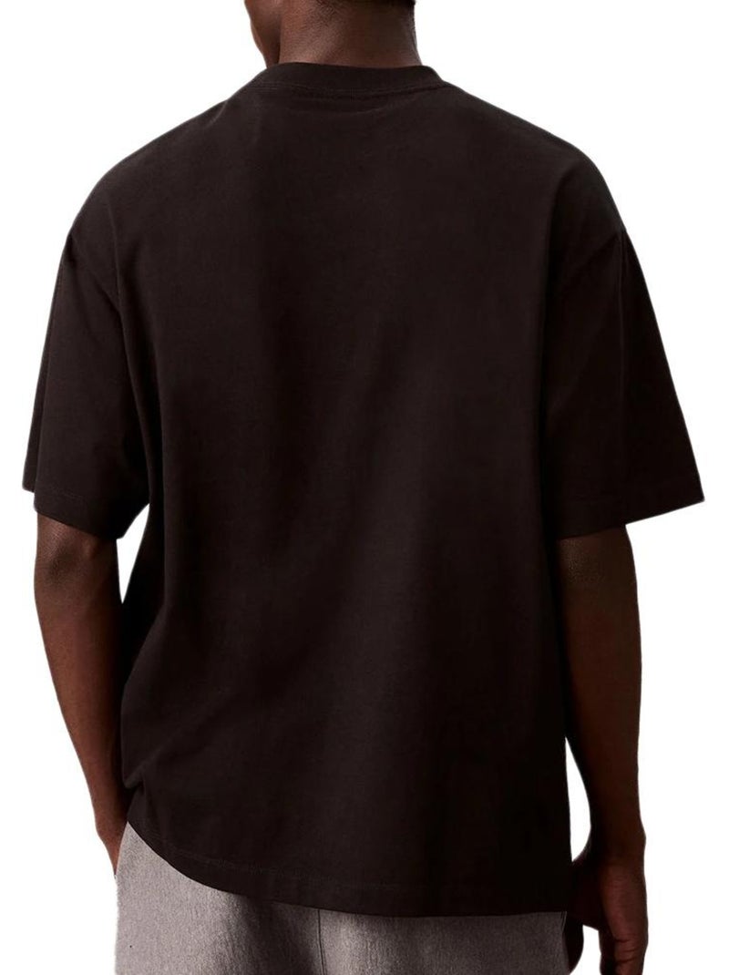 T-Shirt Calvin Klein Jeans Monologo para Homem LV04RB295G Preto - Kiabi