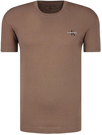 T-shirt Calvin Klein Jeans para Homem Branco/Castanho J30J320199