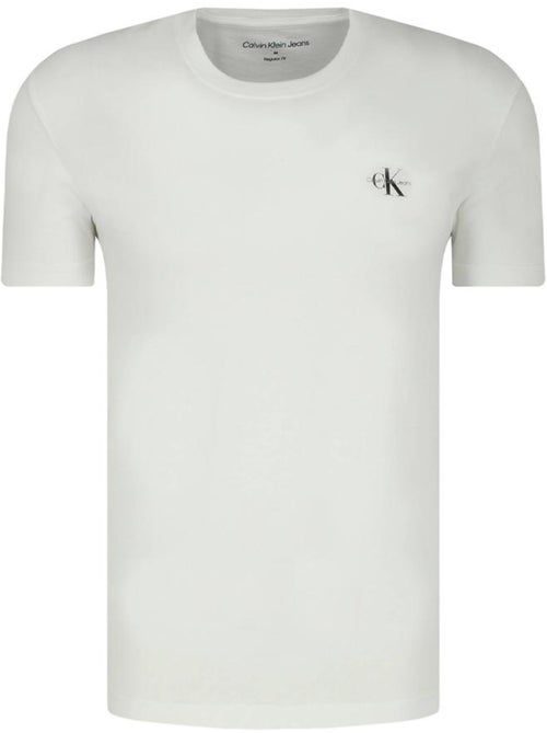 T-shirt Calvin Klein Jeans para Homem Branco/Castanho J30J320199 - Kiabi