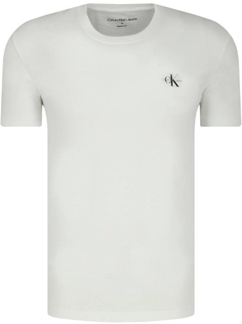 T-shirt Calvin Klein Jeans para Homem Branco/Castanho J30J320199 Castanho-capuccino - Kiabi