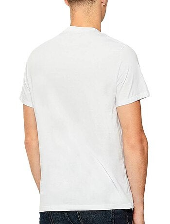 T-Shirt Calvin Klein Jeans para Homem Branco/Vermelho 30s