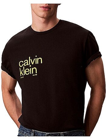 T-Shirt Calvin Klein Jeans Branco para Homem LV04RD810G