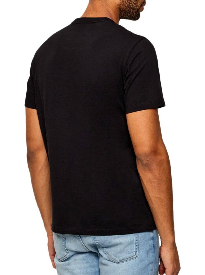 T-Shirt Calvin Klein Jeans para Homem Preto/Azul 30s Preto - Kiabi