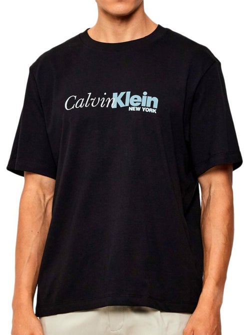 T-shirt Calvin Klein Jeans para Homem Preto/Azul - Kiabi T-shirt Calvin Klein Jeans para Homem Preto/Azul - Kiabi