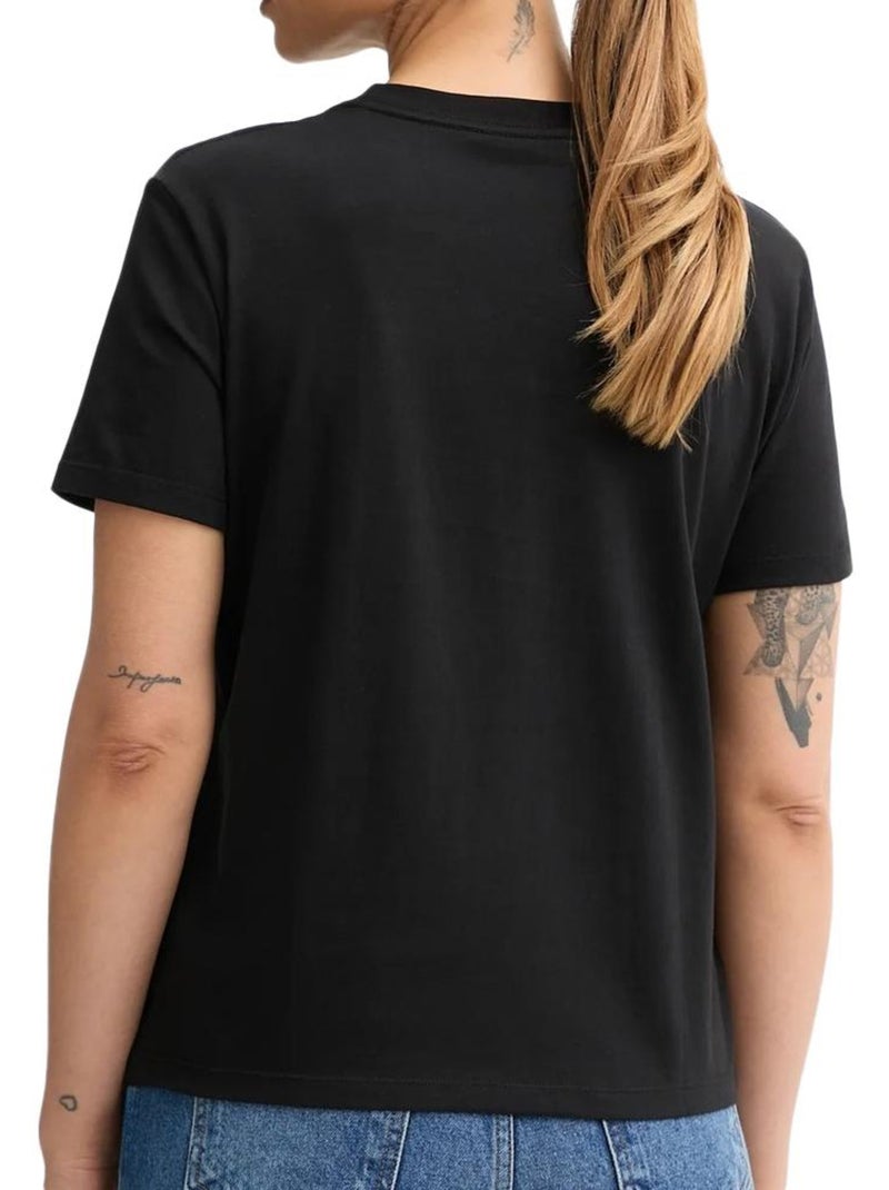T-Shirt Calvin Klein Jeans para Mulher LV047E804G Preta Preto - Kiabi