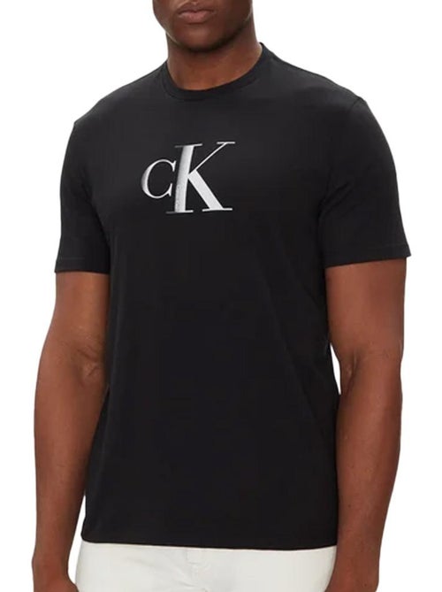 T-Shirt Calvin Klein Jeans Preta para Homem LV04RC857G - Kiabi