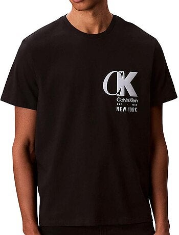 T-shirt Calvin Klein Jeans Preto para Homem SS 20s EU
