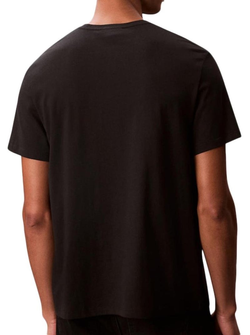 T-shirt Calvin Klein Jeans Preto para Homem SS 20s EU Preto - Kiabi