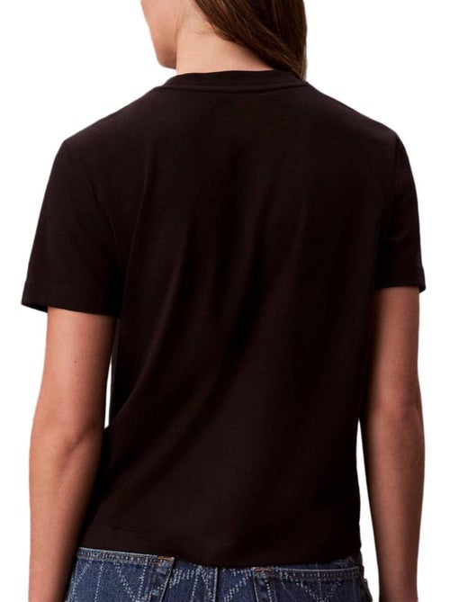 T-shirt calvin klein jeans script ajustada para mulher - Kiabi T-shirt calvin klein jeans script ajustada para mulher - Kiabi