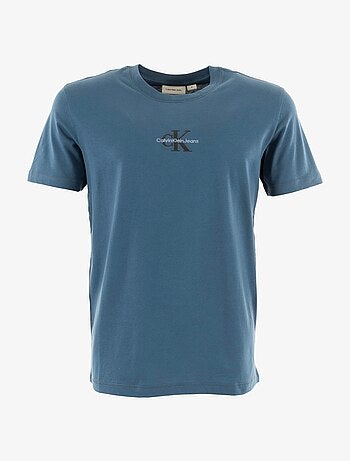 T-shirt calvin klein jeans shadow azul para homem j30j325649