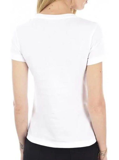 T-Shirt Calvin Klein Jeans Slim com Bordado para Mulher - Kiabi T-Shirt Calvin Klein Jeans Slim com Bordado para Mulher - Kiabi