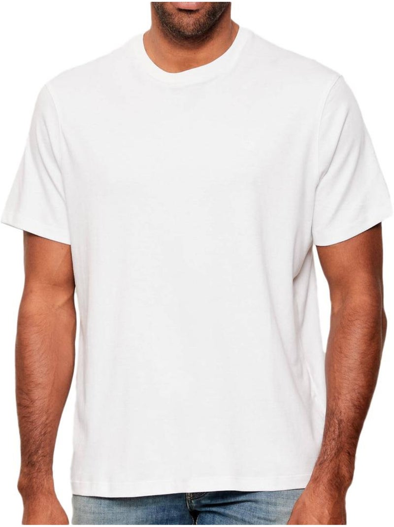 T-Shirt Calvin Klein Jeans Supima Branco para Homem Branco - Kiabi