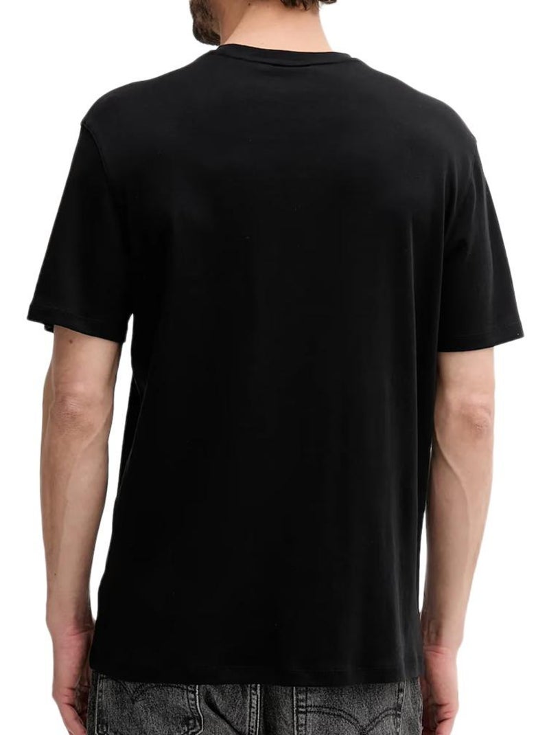 T-Shirt Calvin Klein Jeans Supima Preto para Homem Preto - Kiabi