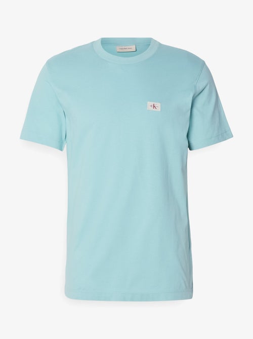 T-Shirt Calvin Klein Jeans Turquesa para Homem - Kiabi