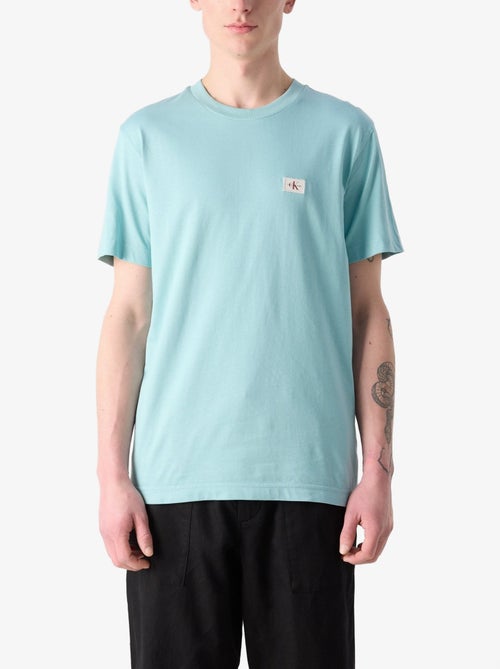 T-Shirt Calvin Klein Jeans Turquesa para Homem - Kiabi