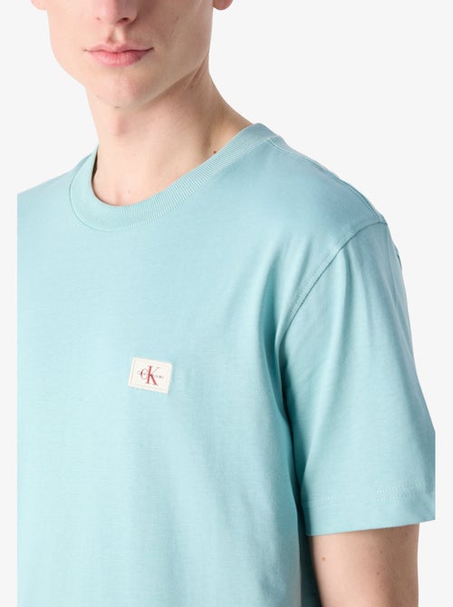 T-Shirt Calvin Klein Jeans Turquesa para Homem - Kiabi