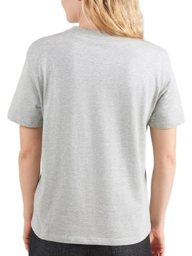 T-shirt calvin klein jeans varsity cinzenta para mulher Cinza-prateado - Kiabi