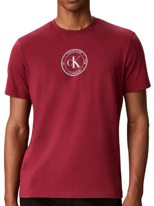 T-shirt calvin klein jeans vermelha para homem com logótipo - Kiabi T-shirt calvin klein jeans vermelha para homem com logótipo - Kiabi