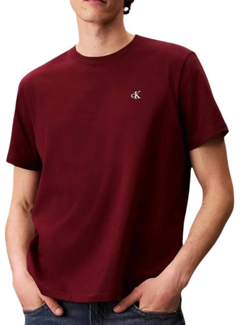 T-Shirt Calvin Klein Jeans Vermelha para Homem Easy LV04RC275G - Kiabi