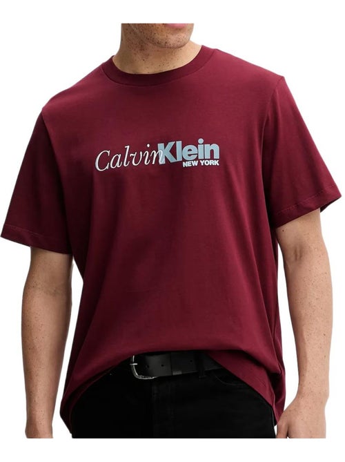 T-Shirt Calvin Klein Jeans Vermelha para Homem LV04RD822G - Kiabi T-Shirt Calvin Klein Jeans Vermelha para Homem LV04RD822G - Kiabi