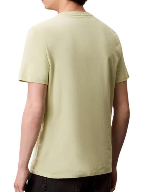 T-shirt Calvin Klein Smooth Verde para Homem - Kiabi